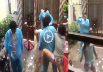 cong an lam viec voi nhom nguoi hanh hung nhan vien y te tai quan 8