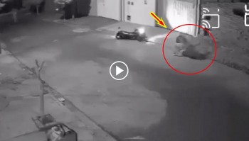 shipper tung don lien hoan voi thanh nien trom xe