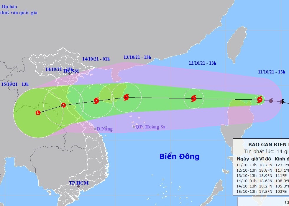 CẬP NHẬT: Tin bão KOMPASU và các chỉ đạo ứng phó