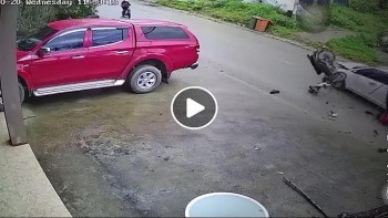 tai xe nghi say ruou dam guc nguoi di xe may roi bo chay
