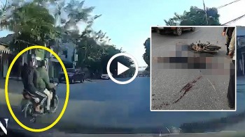 vuot au 2 nam sinh dam truc dien xe tai