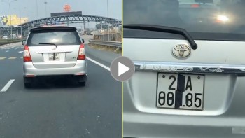 tai xe dan bang keo kin bien so de ne phat nguoi tren cao toc