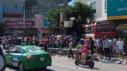vu o to khach dam hang loat xe may 5 nguoi thuong vong o ha long