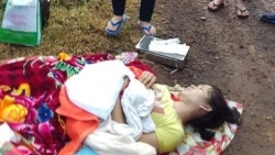 vu san phu bi duoi xuong giua duong tai xe giai thich do chay dich vu nen kieng sinh de tren xe