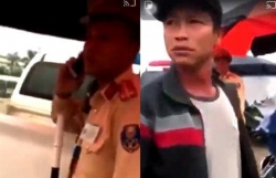 Người lạ hành hung, bắt dân xóa clip quay CSGT Hưng Yên là xe ôm