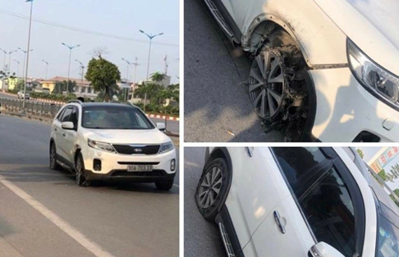 ha noi xe kia tong lien hoan 4 xe may roi bo chay