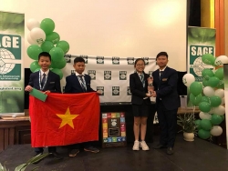 hoc sinh viet nam gianh ngoi quan quan sage world cup