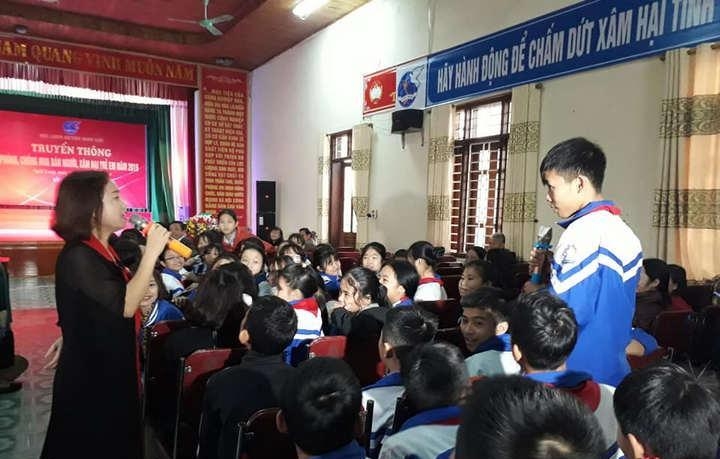 Nghi Lộc (Nghệ An) tuyên truyền về “Phòng, chống mua bán người và xâm hại trẻ em”