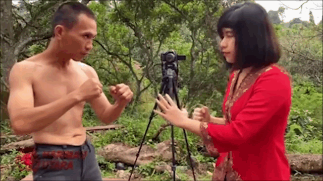video nu vo si ra don nhanh nhu chop doi thu ngo ngac khi dinh don