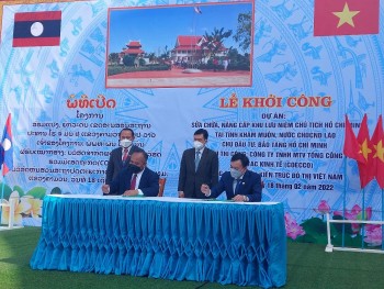 khoi cong du an nang cap khu luu niem chu tich ho chi minh tai lao