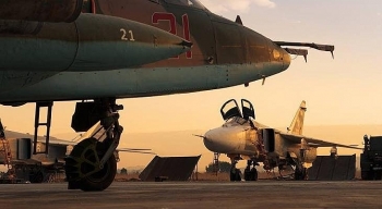 Ồ ạt nã trăm cuộc không kích vào sa mạc Syria, Nga dìm IS trong 'biển lửa'