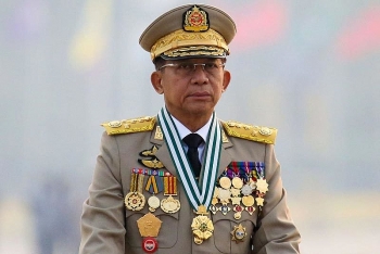 Lần đầu tiên Thống tướng quân đội Myanmar công du nước ngoài sau cuộc chính biến