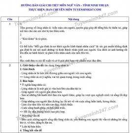 dap an de thi ngu van tuyen sinh lop 10 vao thpt tinh ninh thuan nam 2020