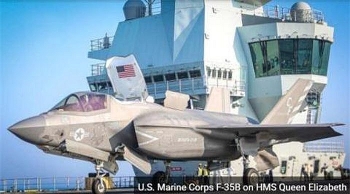 F-35B Mỹ tạo nên lịch sử trên HMS Queen Elizabeth kể từ sau Thế chiến 2