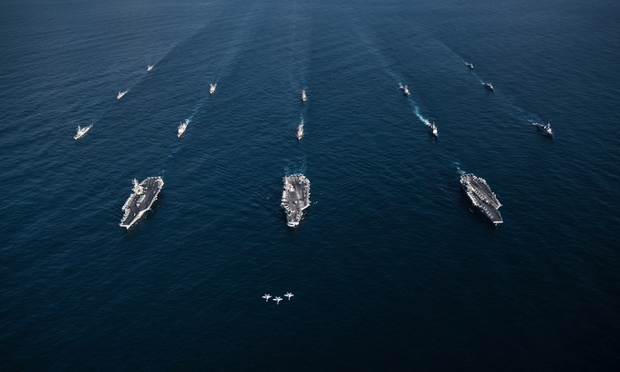 Hải quân Mỹ tổ chức diễn tập quy mô lớn kéo dài 2 tuần và trên 17 múi giờ