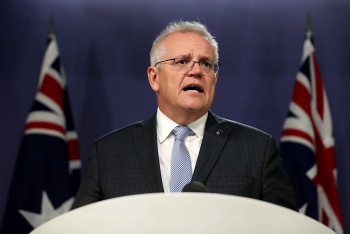 australia danh tieng voi phap ve viec rut khoi thoa thuan tau ngam