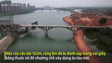 video cay cau 162m bi danh sap trong tich tac