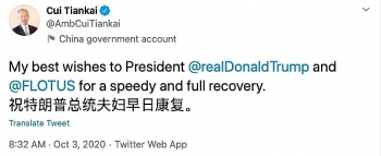 quan chuc trung quoc len mang xa hoi chuc vo chong ong trump som hoi phuc