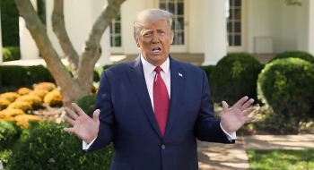ong trump khang dinh viec mac covid 19 la phuc lanh tu chua hua phat mien phi thuoc dieu tri cho dan