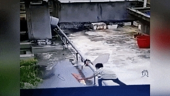 video cau be lay trom chai xang cua bo mang dot noc toa nha vi to mo lua bung len du doi