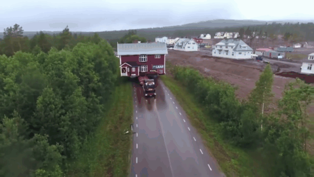 video ngoan muc canh di doi biet thu co 210 tan bang xe sieu truong