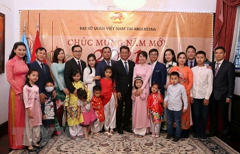 dam da ban sac dan toc trong le chao don xuan tan suu cua cong dong nguoi viet tai argentina va venezuela