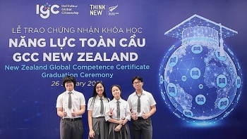 25 hoc sinh viet nam dau tien nhan chung chi nang luc toan cau cua new zealand