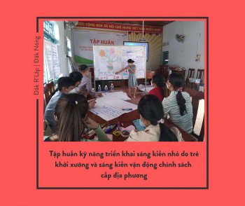 world vision viet nam tap huan ho tro tre em dak nong xay dung sang kien
