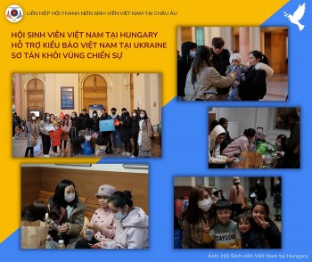 Hội sinh viên Việt Nam tại Ba Lan và Rumani hỗ trợ kiều bào tại Ukraine