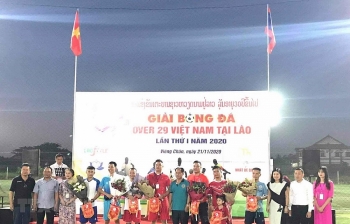 7 doi bong tham du giai over 29 viet nam tai lao lan thu nhat