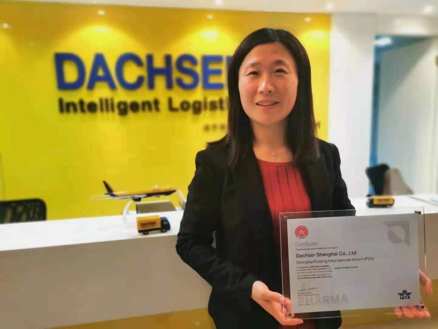 Dachser Thượng Hải được trao Chứng nhận là Trung tâm xuất sắc về logistics dược phẩm của IATA
