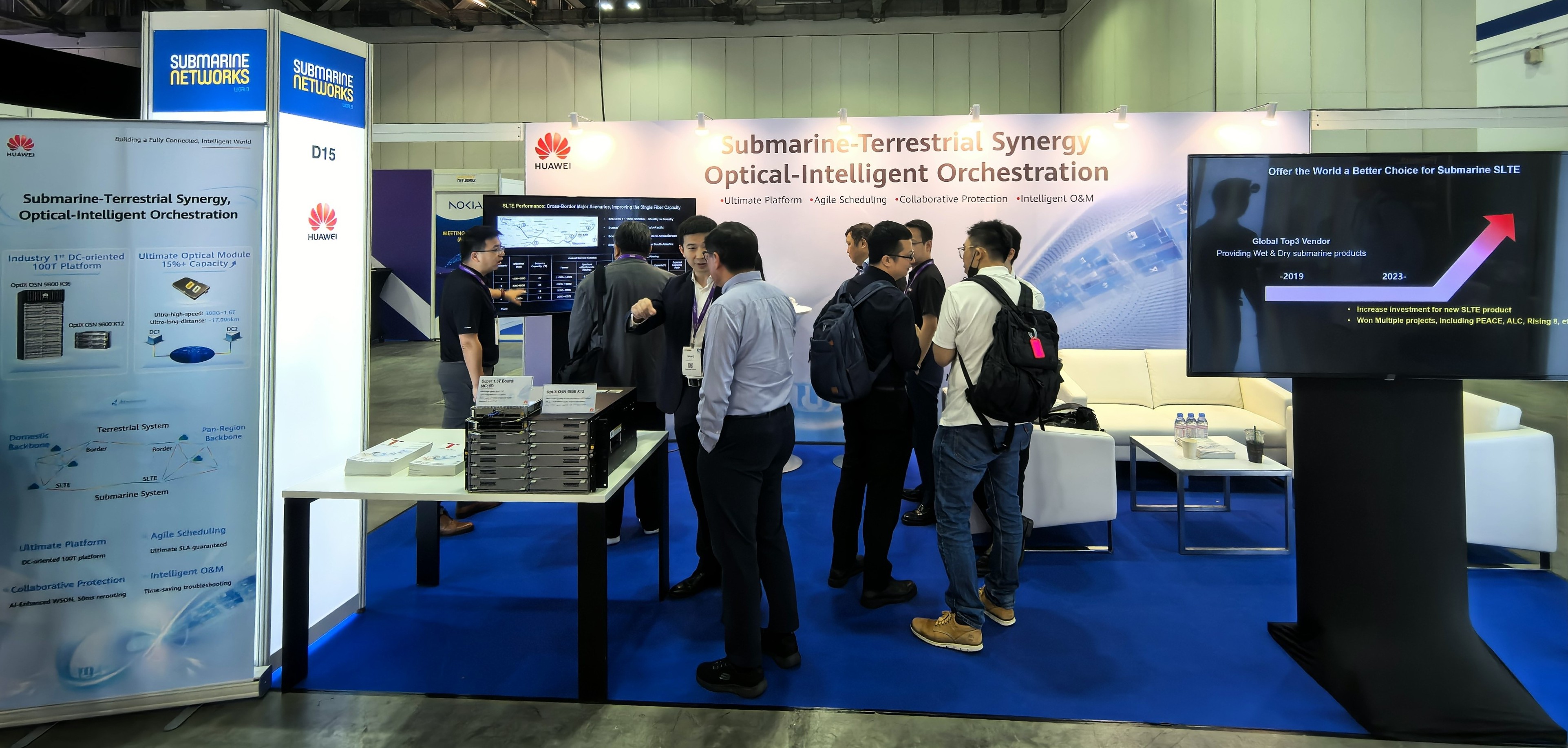 Huawei công bố tầm nhìn về sự hợp lực của mạng cáp quang biển và mạng mặt đất, hướng tới điều phối công nghệ quang học – trí tuệ