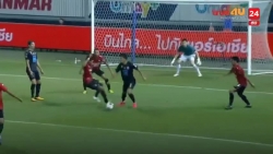 video cau thu port fc van sut tung luoi dang van lam du 10 dong doi muangthong ve che chan