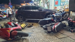 Nữ tài xế Mercedes "ủi" hàng loạt xe máy ở TP. HCM khiến 6 người nhập viện