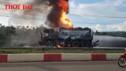 Video: Toàn cảnh vụ xe bồn bốc cháy khiến 2 người chết ở Bà Rịa - Vũng Tàu