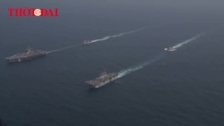 Video: Hạm đội tàu sân bay Mỹ mang vũ khí "khủng" áp sát Iran