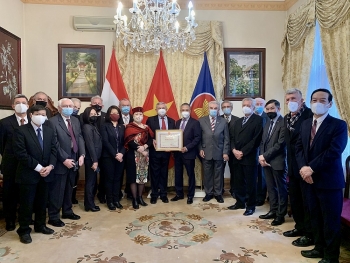 Thúc đẩy quan hệ hữu nghị giữa nhân dân hai nước, Hội Hữu nghị Hungary-Việt Nam nhận bằng khen