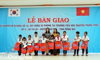 Tổ chức COPION (Hàn Quốc) tài trợ 3 phòng học cho trẻ em nghèo tỉnh Đồng Nai