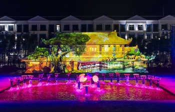 dot nhap hau truong cac show dien trieu do tai phu quoc united center truoc gio khai truong