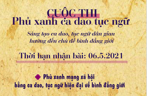 phat dong cuoc thi sang tao ca dao tuc ngu nham lan truyen thong diep ve binh dang gioi