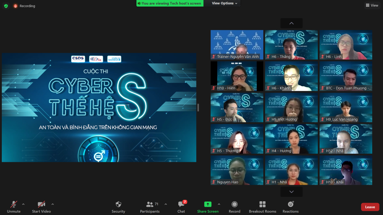 khai mac cuoc thi ve an toan va binh dang tren khong gian mang