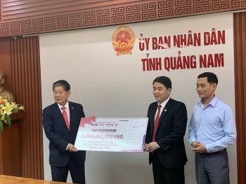 KOCHAM hỗ trợ Quảng Nam, Quảng Bình 2,2 tỷ đồng khắc phục hậu quả thiên tai