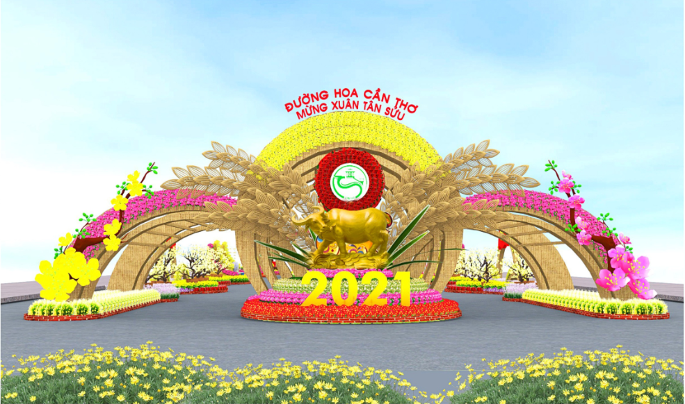 40000 gio hoa cay canh gop mat tai duong hoa can tho mung xuan tan suu 2021