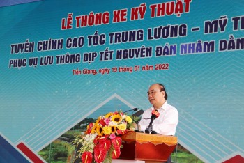 chu tich nuoc nguyen xuan phuc du le thong xe ky thuat tuyen chinh cao toc trung luong my thuan