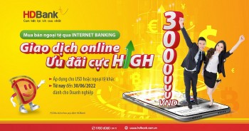 tang den 13 trieu dong khi giao dich ngoai te online cung hdbank