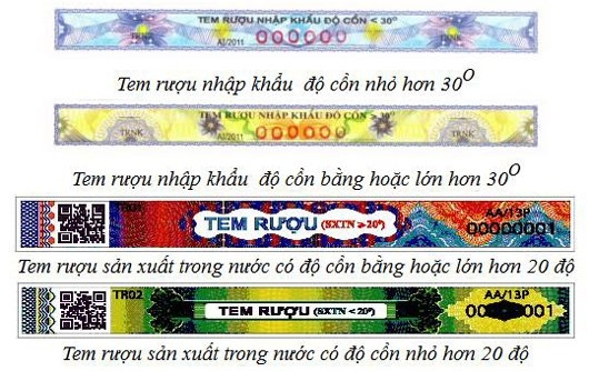 Bộ Tài chính: Từ ngày 07/5/2020, rượu sản xuất và rượu nhập khẩu phải được dán tem