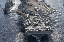 Khám phá siêu tàu sân bay Mỹ vừa "nắn gân" Trung Quốc trên Biển Đông