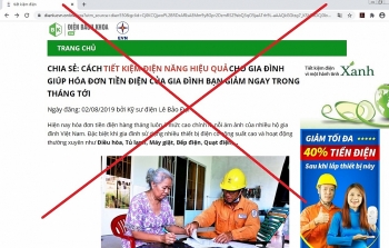xuat hien thong tin quang cao gia mao thuong hieu evn tren internet va mang xa hoi