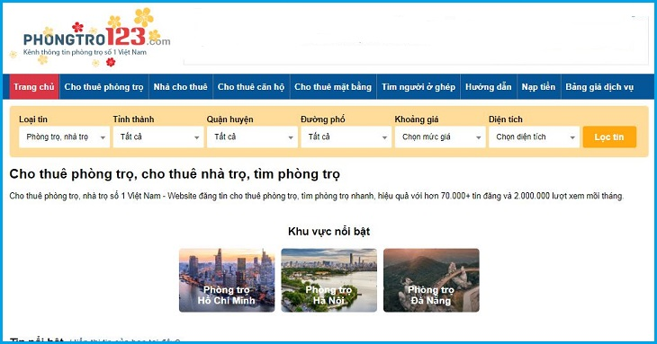 top 10 website dang tin phong tro tot nhat hien nay