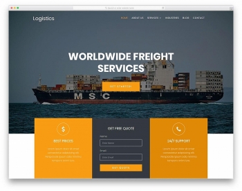 Thiết kế website logistics, vận tải chuyên nghiệp, uy tín